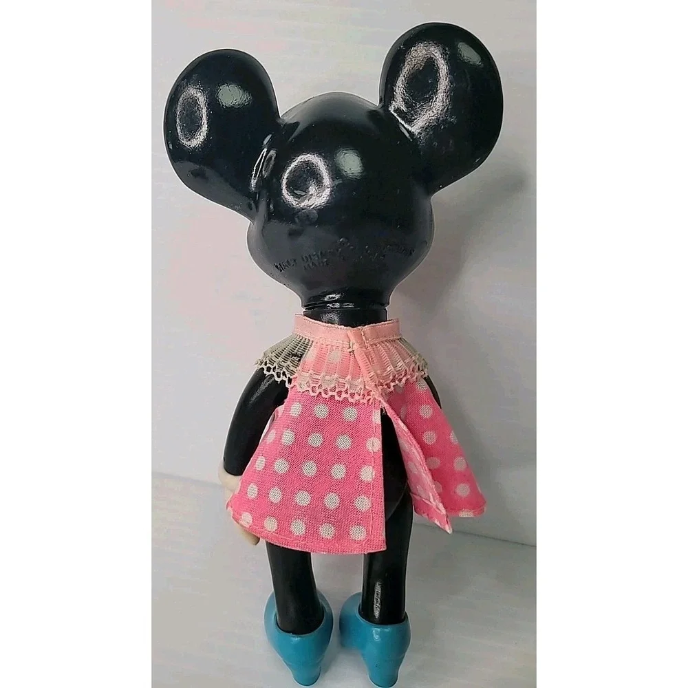 1986‎ Tootsie Toy & Japan Rubber Squeakier Toys Minnie Mouse Walt Disney